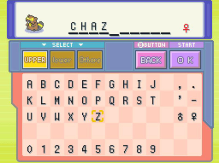 Giving Bibarel an awesome new nickname / Pokémon Platinum