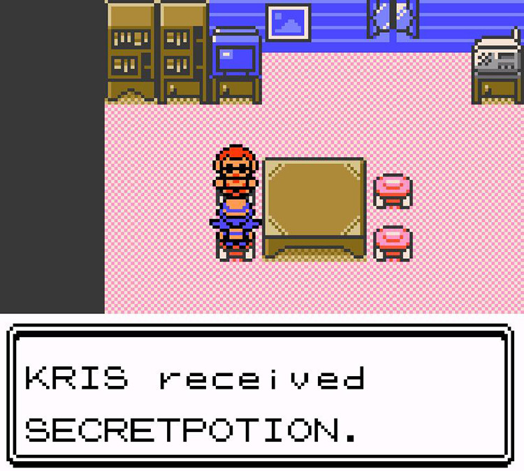 Receiving the SecretPotion. / Pokémon Crystal