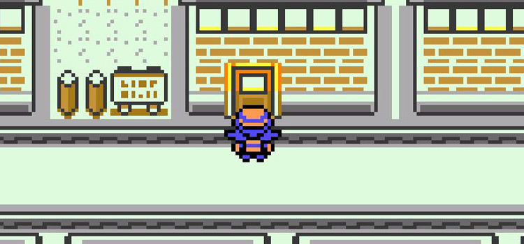 Outside of Mr Psychic's house in Pokémon Crystal