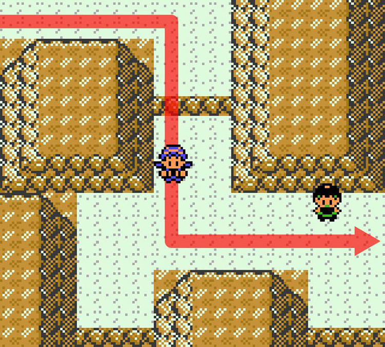 Entering Route 10 from Route 9. / Pokémon Crystal