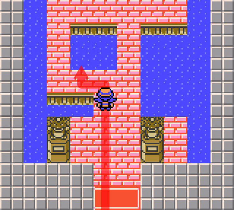 Approaching the Machine Part’s location. / Pokémon Crystal