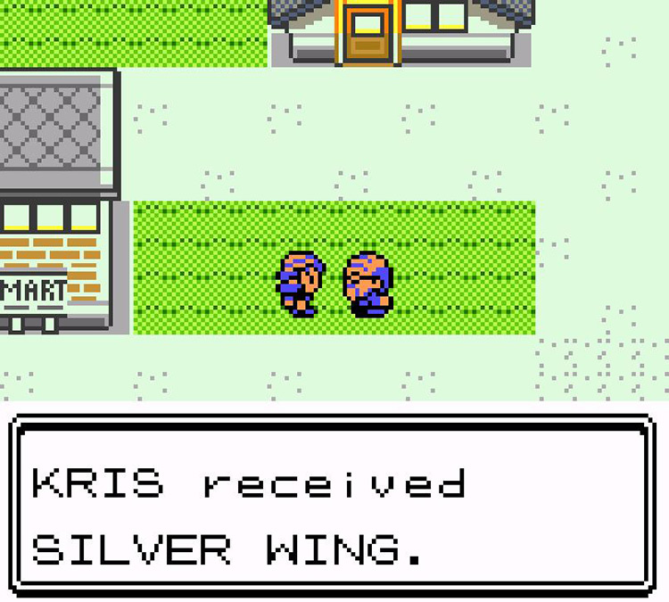 Receiving the Silver Wing. / Pokémon Crystal