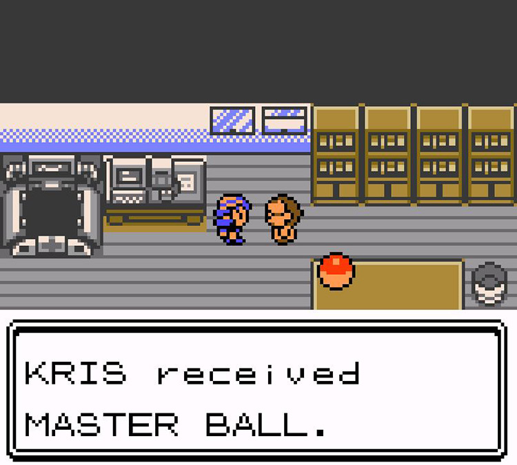 Receiving the Master Ball from Prof. Elm. / Pokémon Crystal