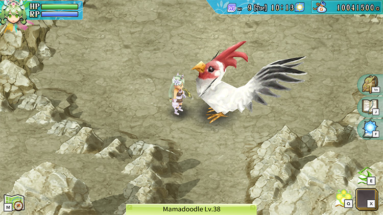 A Mamadoodle in one of the areas of Cluck-Cluck Nest / Rune Factory 4