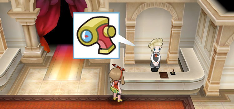 A Zoom Lens at the Exchange Service (Pokémon Omega Ruby)