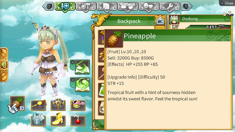 Level 10 Pineapples / Rune Factory 4