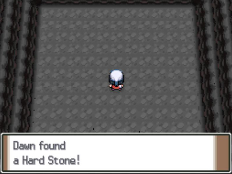 Obtaining the Hard Stone in Rock Peak Ruins. / Pokémon Platinum