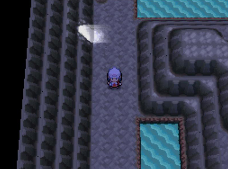 Hunting for wild Nosepass on the first floor of Mt. Coronet. / Pokémon Platinum