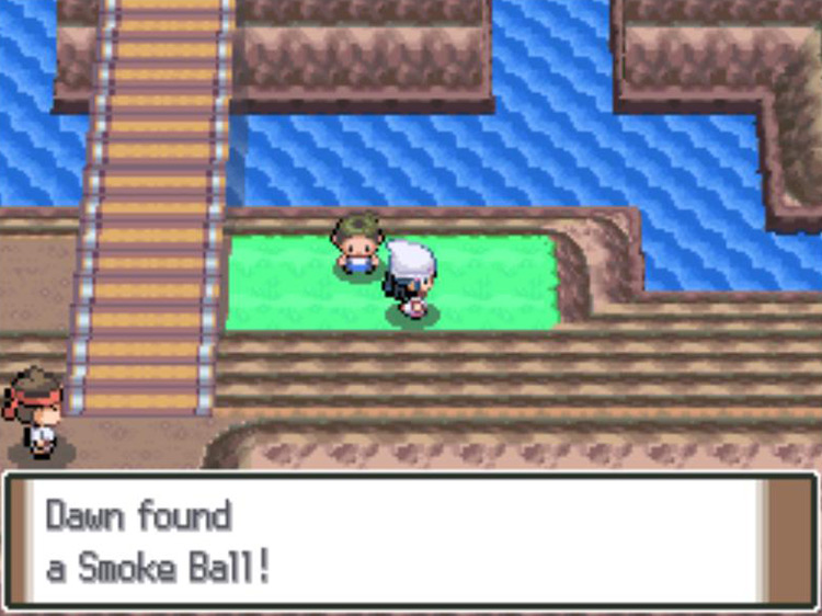 Obtaining the game’s first Smoke Ball. / Pokémon Platinum