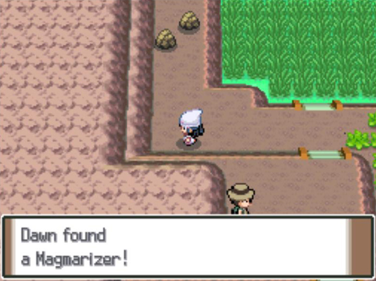 Finding the Magmarizer on Route 214. / Pokémon Platinum