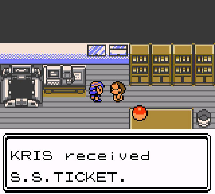 Receiving the S.S. Ticket. / Pokémon Crystal