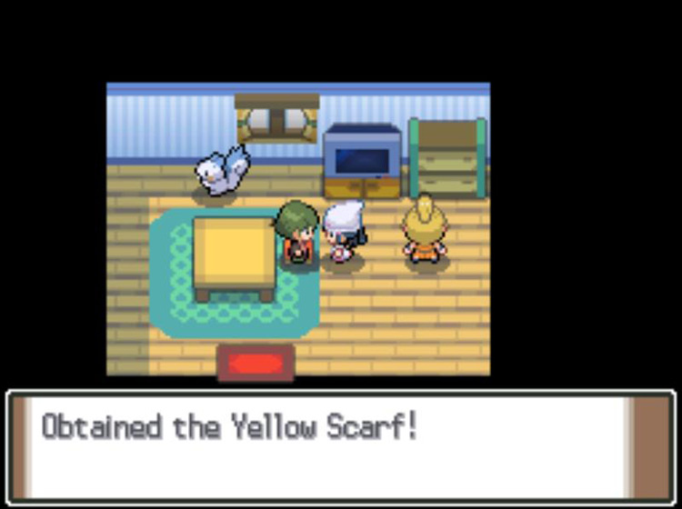 Receiving the Yellow Scarf from the Scarf Guy / Pokémon Platinum