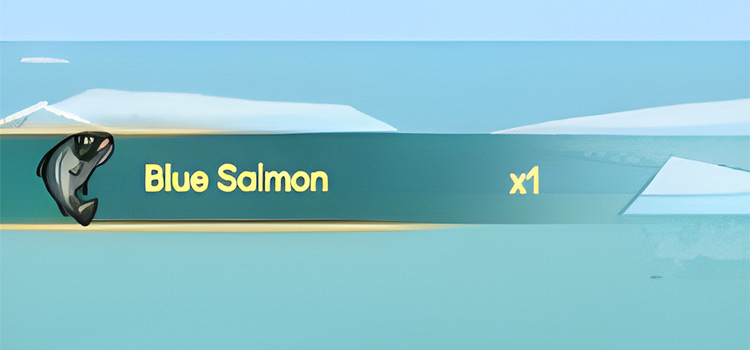 Blue Salmon fish in Spiritfarer