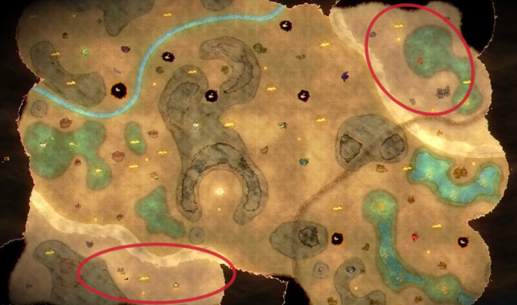 Here are all of the spots in the game where you can catch Cobias. / Spiritfarer