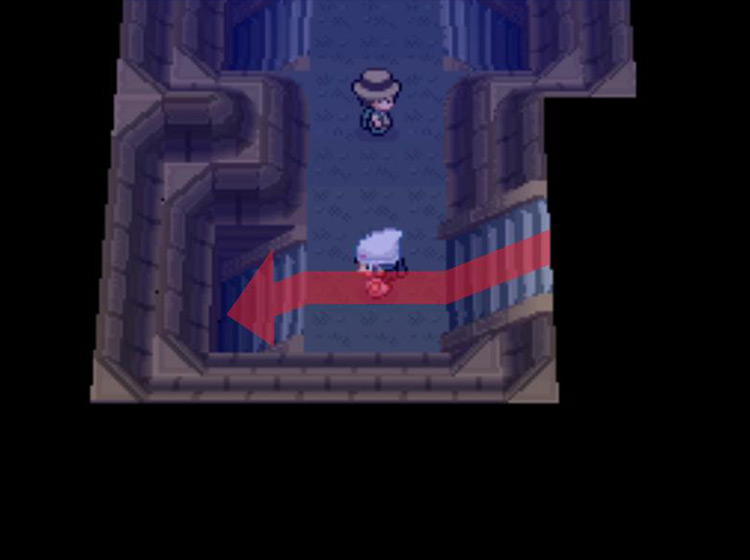 Taking the next staircase to the southwest / Pokémon Platinum