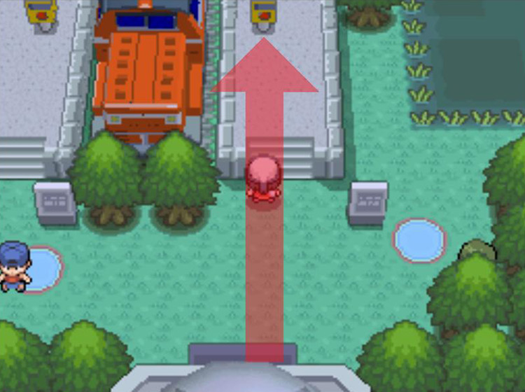Moving toward the control panel / Pokémon Platinum