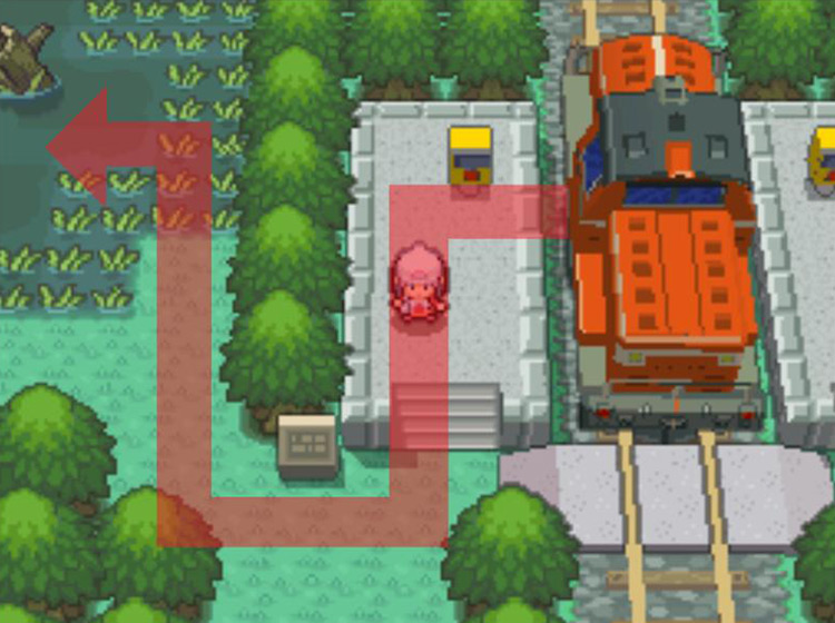Heading west in Area 3 / Pokémon Platinum