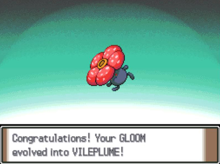 The newly-evolved Vileplume / Pokémon Platinum
