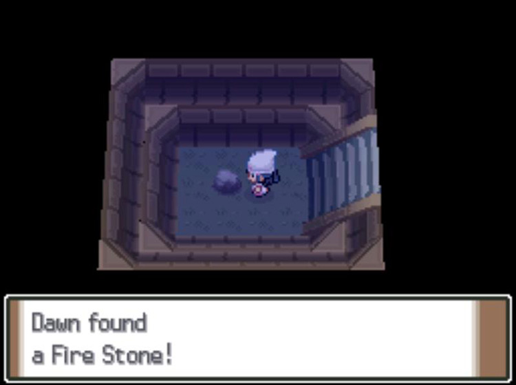 Obtaining the hidden Fire Stone in the Solaceon Ruins / Pokémon Platinum