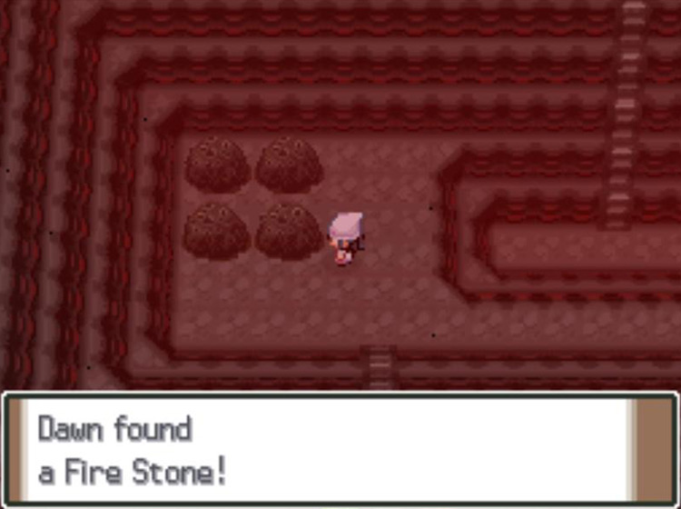 Obtaining the Fire Stone inside Stark Mountain / Pokémon Platinum