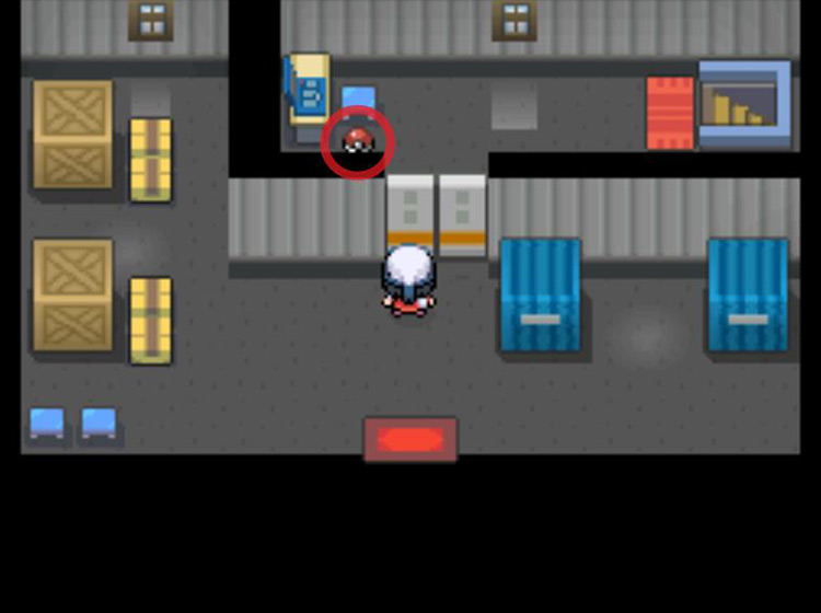 The Dusk Stone inside the Galactic Warehouse / Pokémon Platinum
