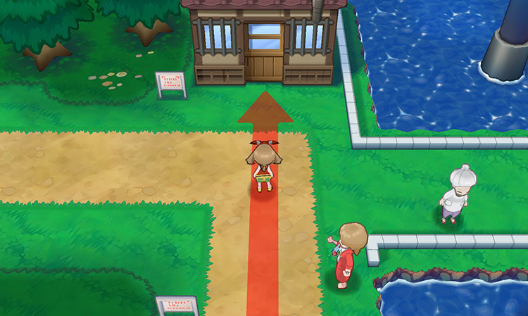 In front of the Trick House / Pokémon ORAS