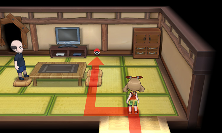 Expert Belt’s location in the Trick House / Pokémon ORAS