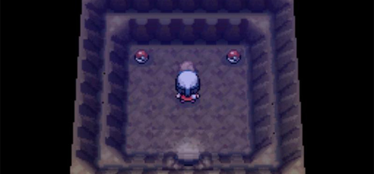 Inside Mt. Coronet near the orbs (Pokémon Platinum)