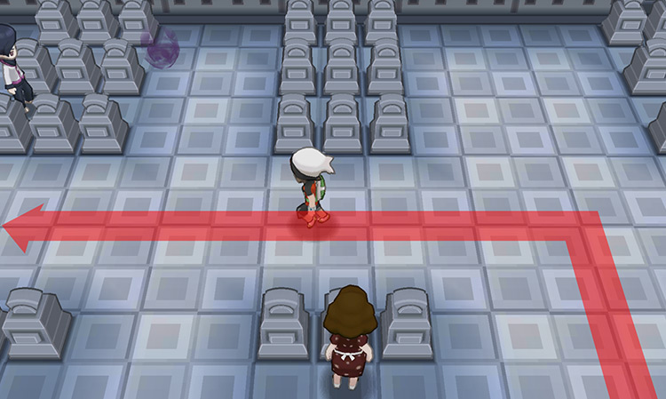 Inside Mt. Pyre on the ground floor / Pokémon ORAS