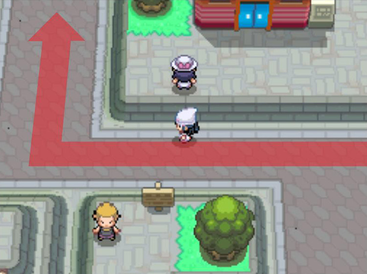 Making a north turn at the Department Store / Pokémon Platinum