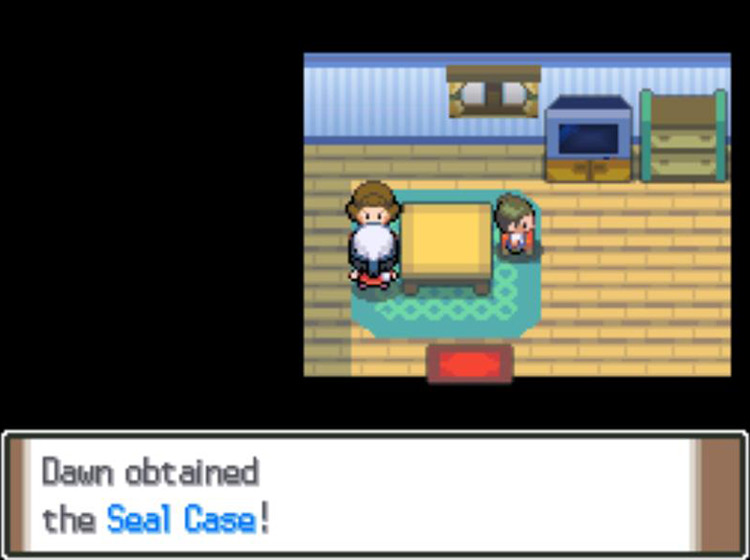 Receiving the Seal Case from the Seal Woman / Pokémon Platinum