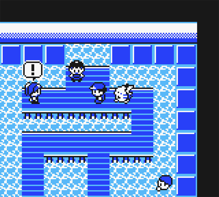 Getting noticed by the Jr. Trainer in the Cerulean City Gym / Pokémon Yellow