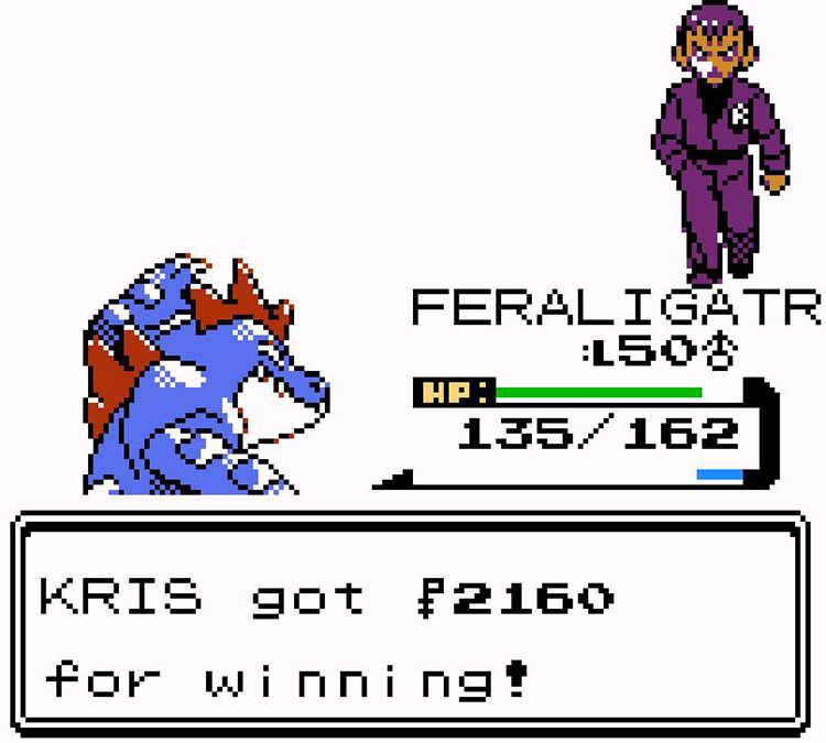 Getting prize money from a Rocket Executive / Pokémon Crystal