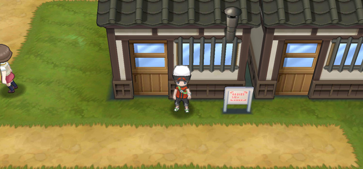 Standing by the Lavaridge Town Herb Shop