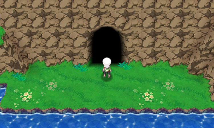 The entrance of Mt. Pyre / Pokémon ORAS