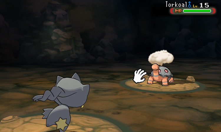 Using Thief against a wild Torkoal / Pokémon ORAS