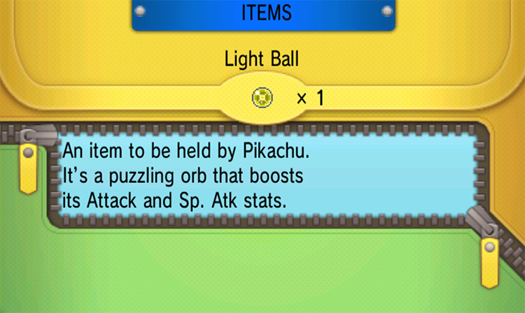 Viewing the Light Ball in-game / Pokémon ORAS