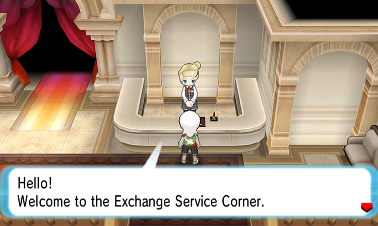 One of the Exchange Service Corners / Pokémon ORAS