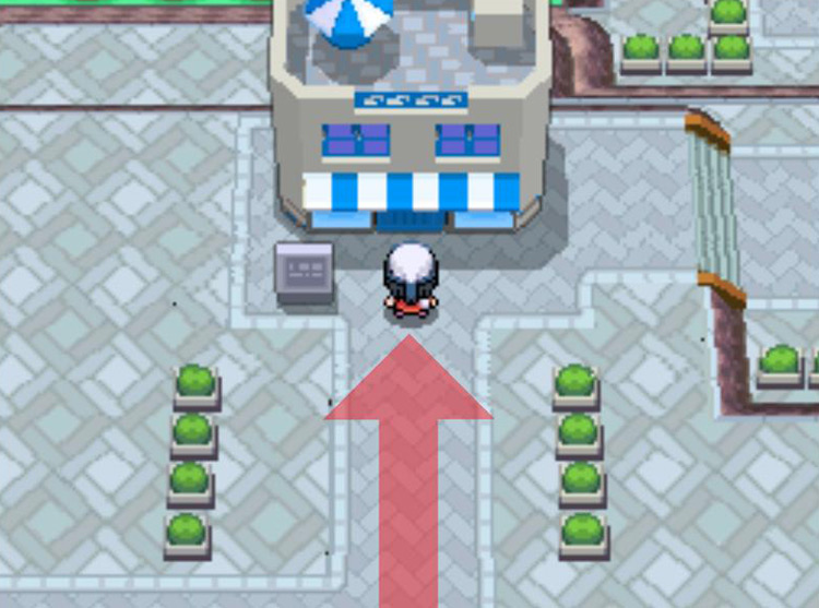 Entering the Seven Stars Restaurant. / Pokémon Platinum