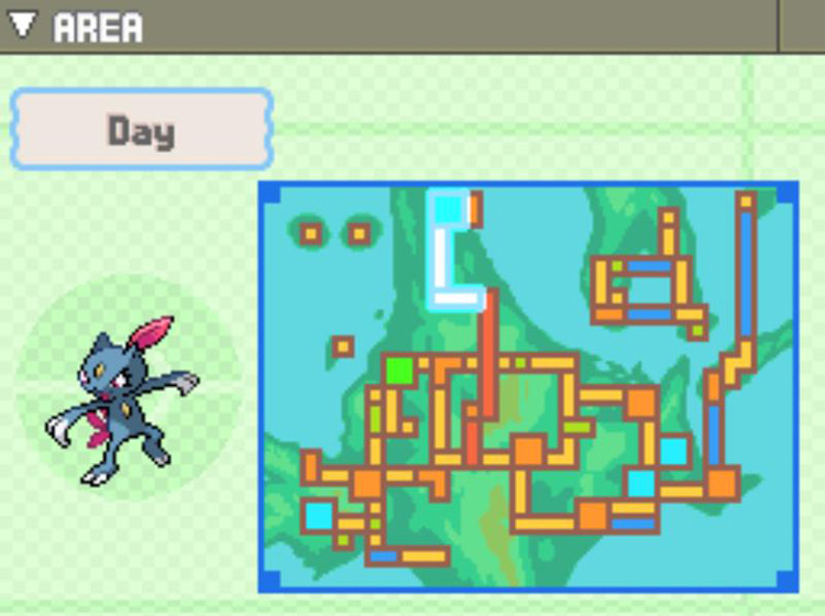 Sneasel’s main habitat according to the Pokédex. / Pokémon Platinum