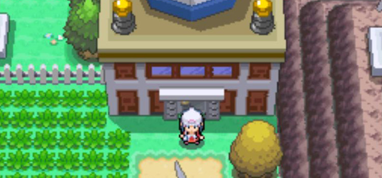 In front of the Valley Windworks in Pokémon Platinum