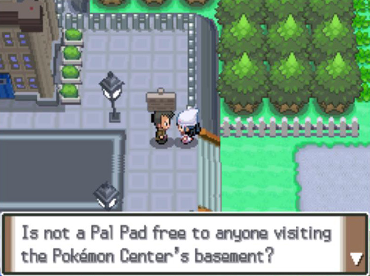 Being told of the Pal Pad by Looker / Pokémon Platinum