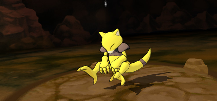 A wild Abra in Granite Cave