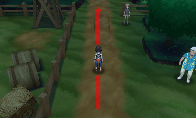 Taking the exit towards Route 5. / Pokémon Ultra Sun and Ultra Moon