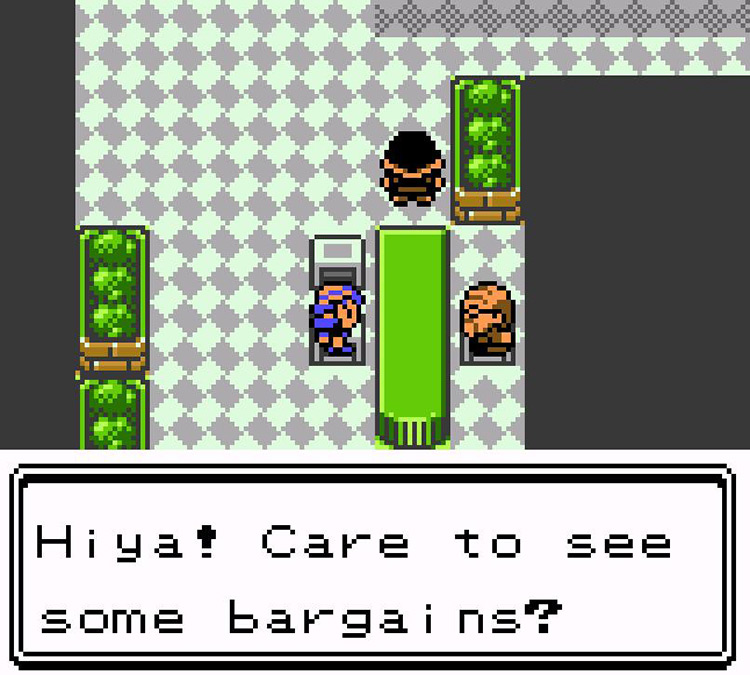 The Bargain Shop on a Monday morning. / Pokémon Crystal