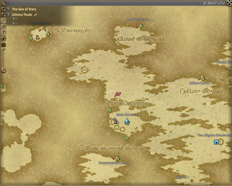 Jammingway’s map location in Base Omicron / Final Fantasy XIV