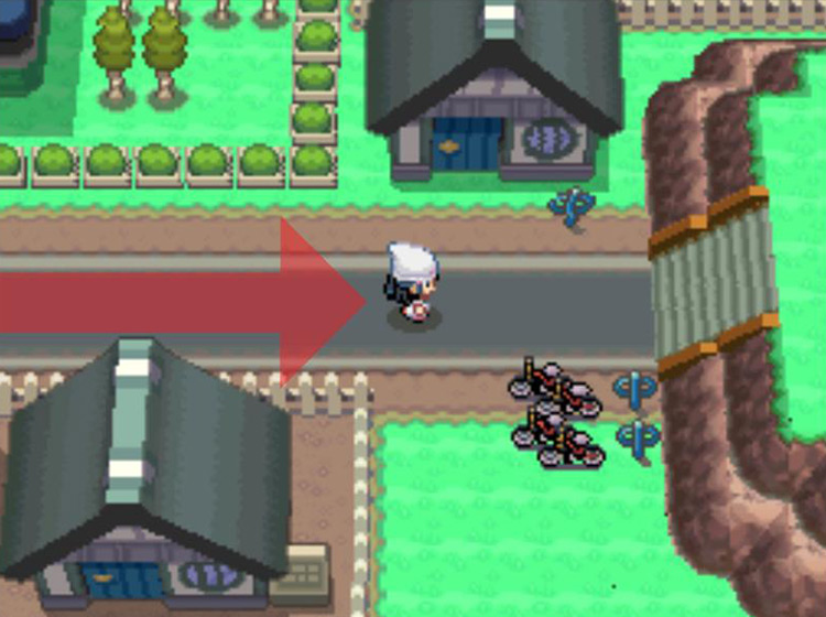 Heading for the stairs to the east / Pokémon Platinum