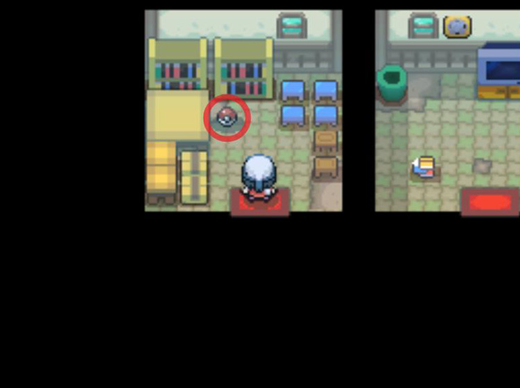 Finding the Dread Plate item in the small room / Pokémon Platinum