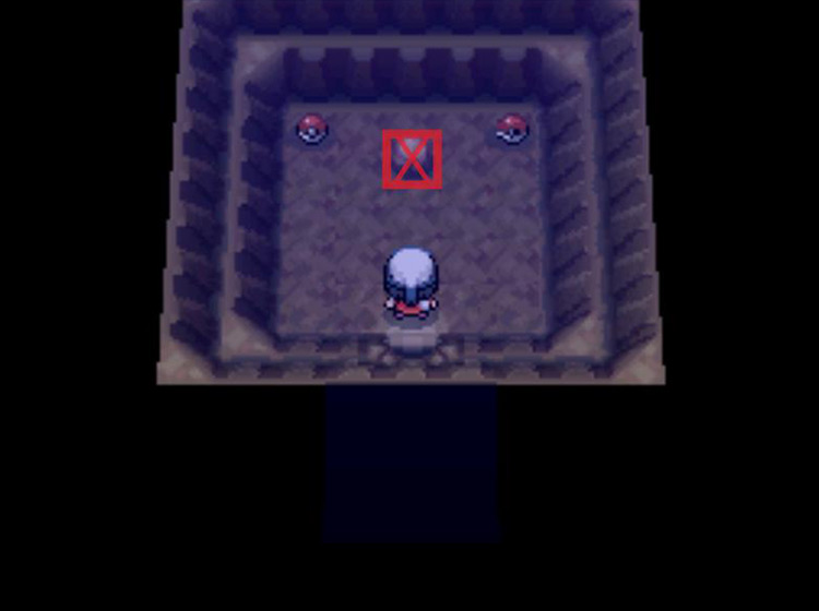 The Stone Plate hidden in the rock / Pokémon Platinum