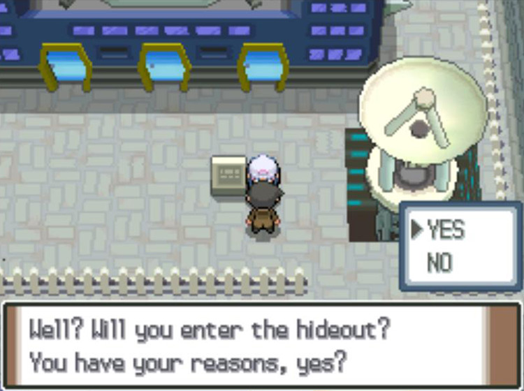 Looker asking you, a child, to infiltrate a national crime syndicate / Pokémon Platinum